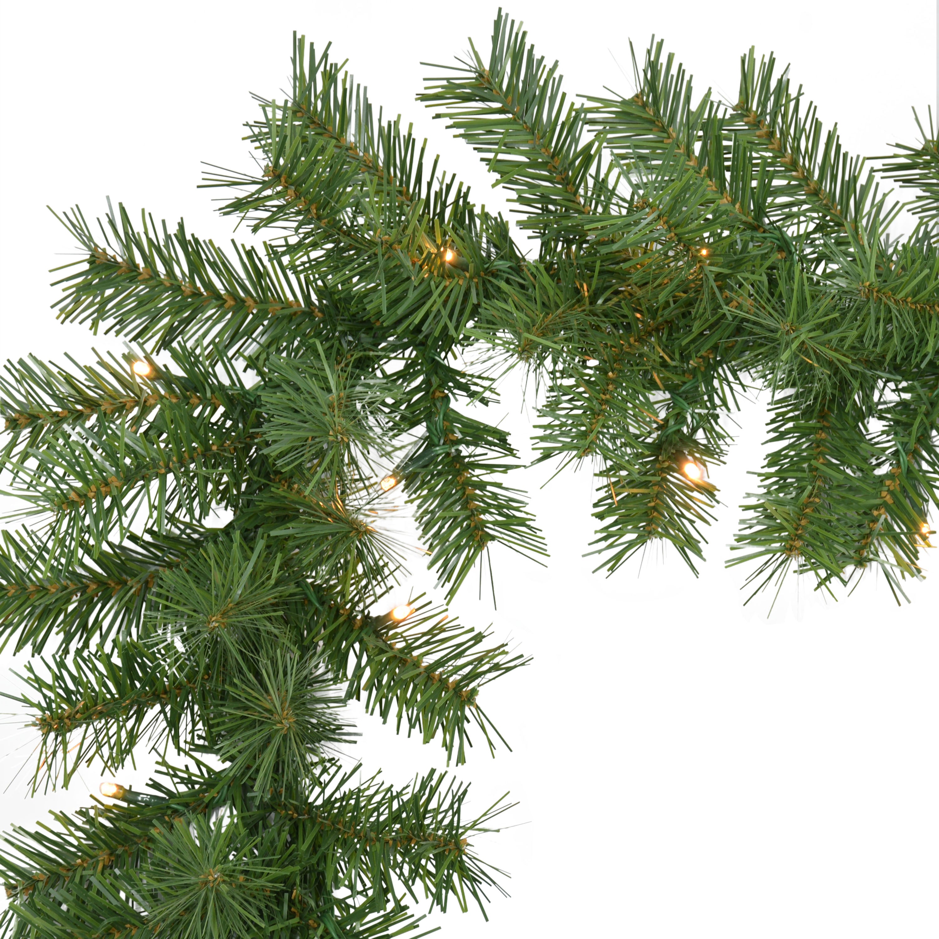 4-Piece Pre-Lit Christmas Décor Set Featuring 2 Trees, 1 Wreath, and 1 Garland